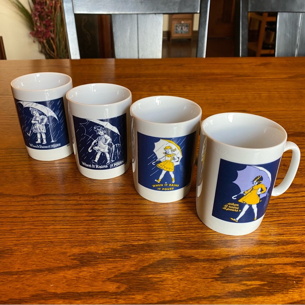 Vintage Morton Salt - Mug Set